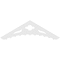 Ekena Millwork Pitch Wellington Architectural Grade PVC Gable Pediment, 72"W x 21"H x 1"P (7/12) GPP072X021X100WEL - alternate 4